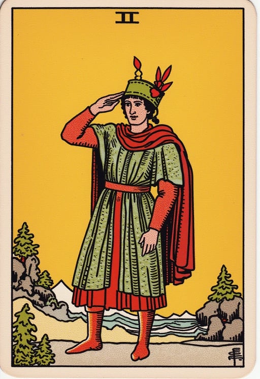 une fourmi militaire faisant un salut Tarot Card Genrator