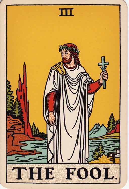 The Fool (The Fool)
0. The Fool - A new beginning, ignorance and innocence, daring to take risks Tarot Card Genrator