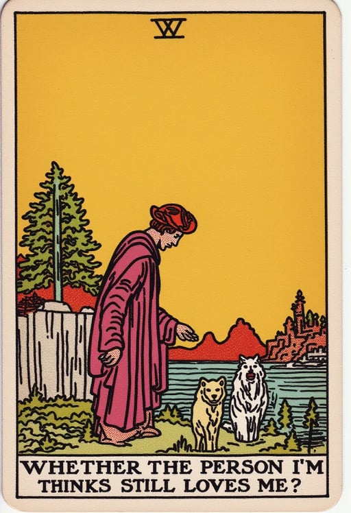 Whether the person I'm thinking still loves me? Tarot Card Genrator